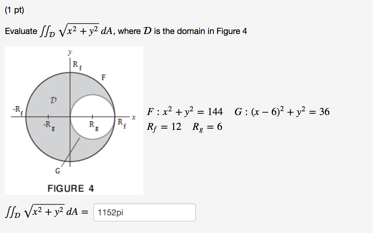 Solved Evaluate Double Integral D Square Root X 2 Y 2 Chegg Com