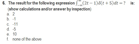 The result for the following expression