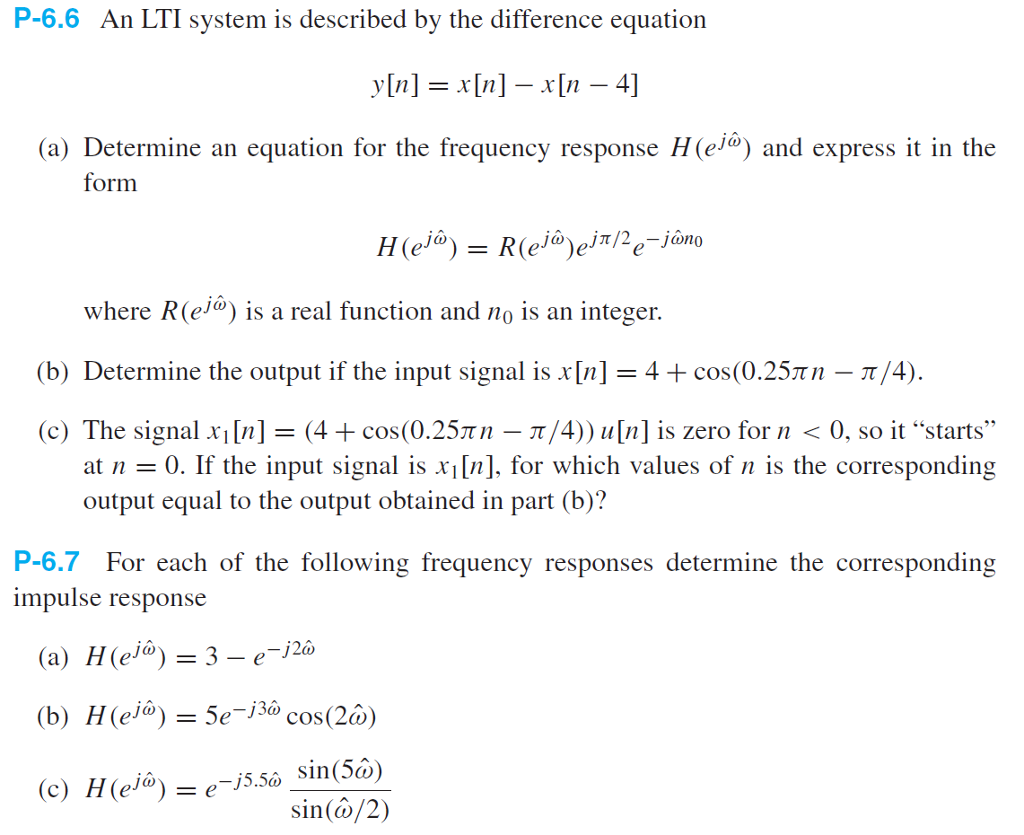 Solved An Lti System Is Described By The Difference Equat Chegg Com