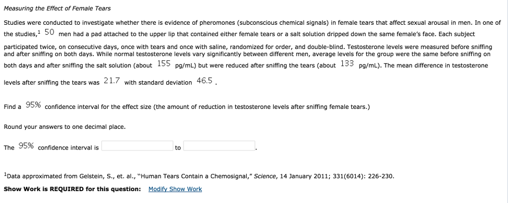 Women's tears contain chemical cues