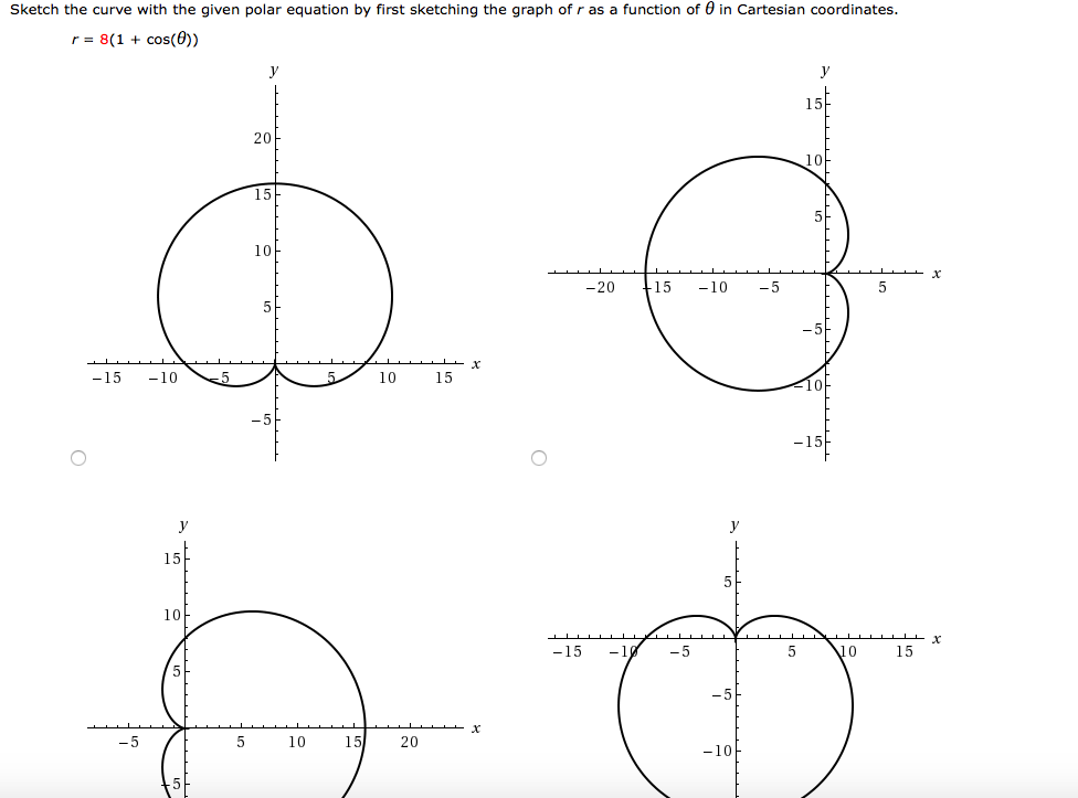 Solved Sketch The Curve With The Given Polar Equation By