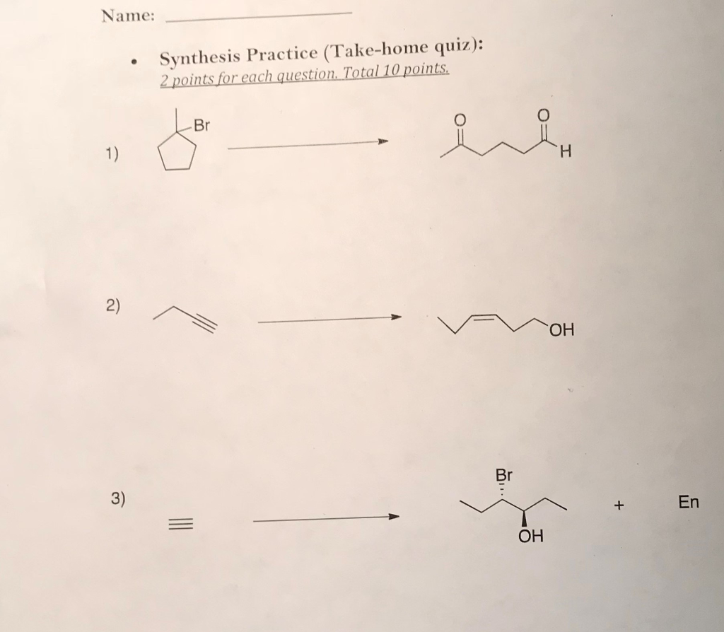 Solved: Could Anyone Help Me With These Synthesis Problems... | Chegg.com