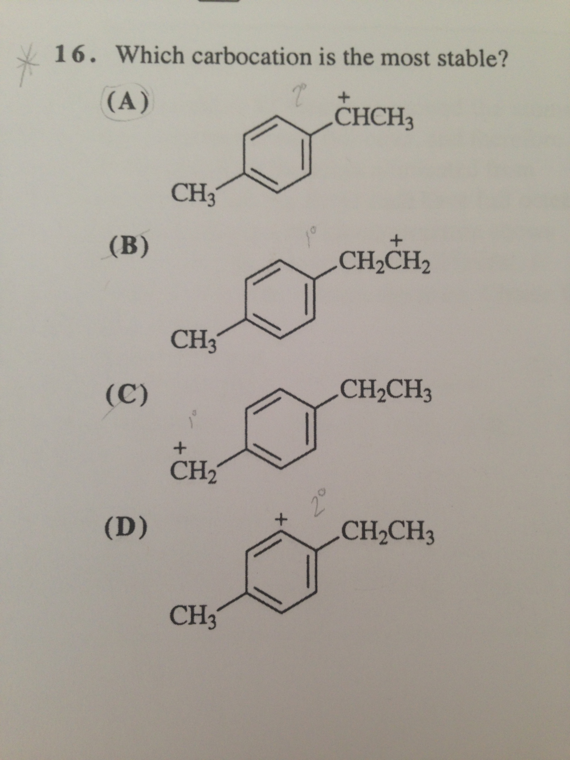 Solved Which Carbocation Is The Most Stable? B &Amp; C Are | Chegg.com Solved Which Carbocation Is The Most Stable? B &Amp; C Are | Chegg.com