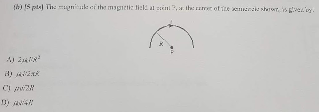 Solved The magnitude of the magnetic field at point P, at | Chegg.com