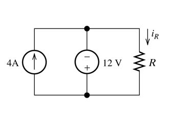 Find the power for current-source in the circuit.