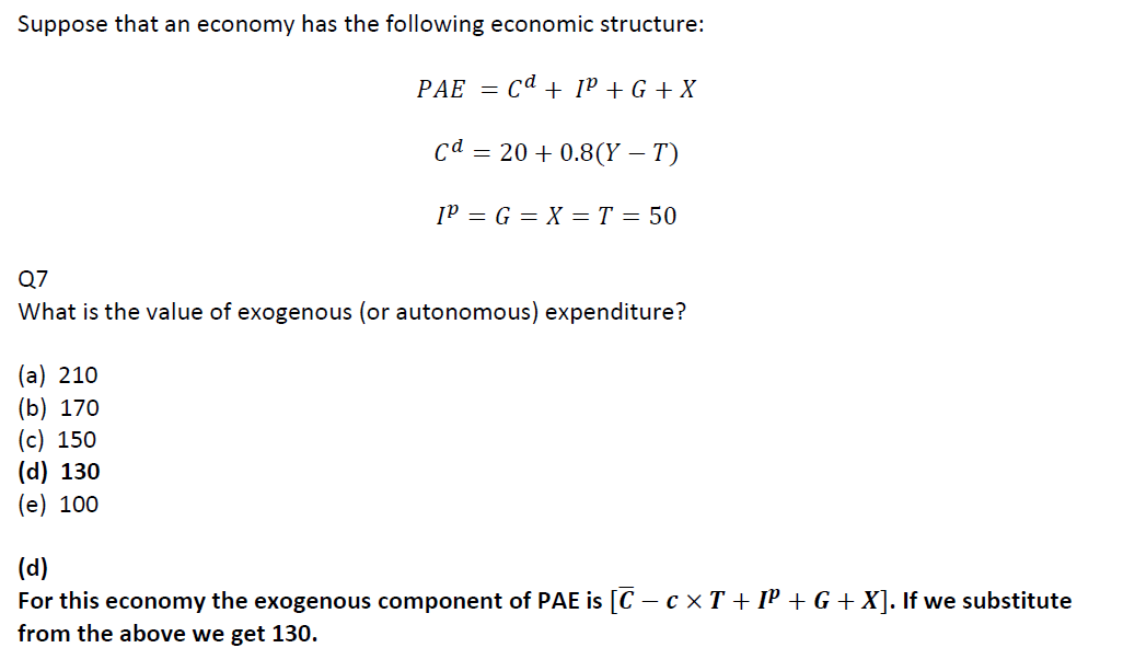 Solved Suppose That An Economy Has The Following Economic Chegg Com