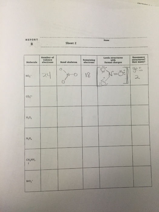 Need Help Complete This Vsepr Worksheet Chegg Com