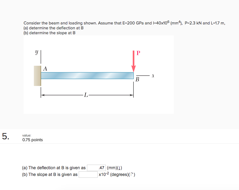 Solved Consider The Beam And Loading Shown Assume That E Chegg Com