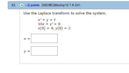 Laplace homework picture
