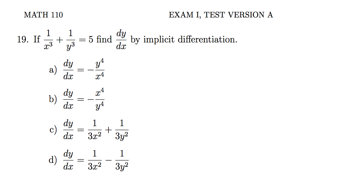 Solved If 1 X 3 1 Y 3 5 Find Dy Dx By Implicit Chegg Com