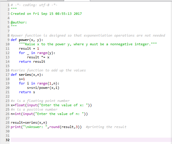 Question & Answer: *Code language is in Python for reference...... 1