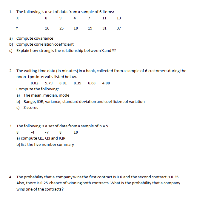 35 37 7 13 31 x Of 1. Sample Is Following Data The Of From Set Solved: A A