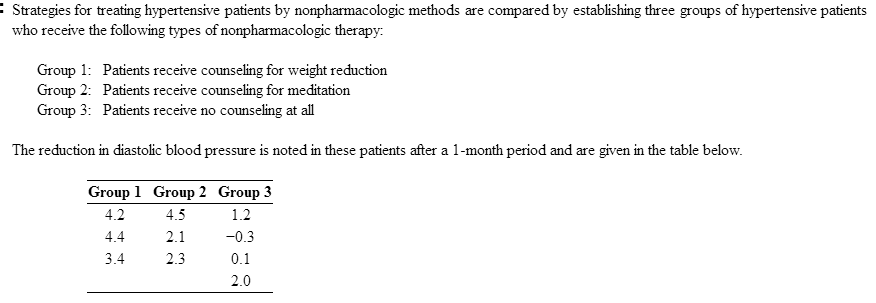 Nonpharmacologic therapy of hypertension