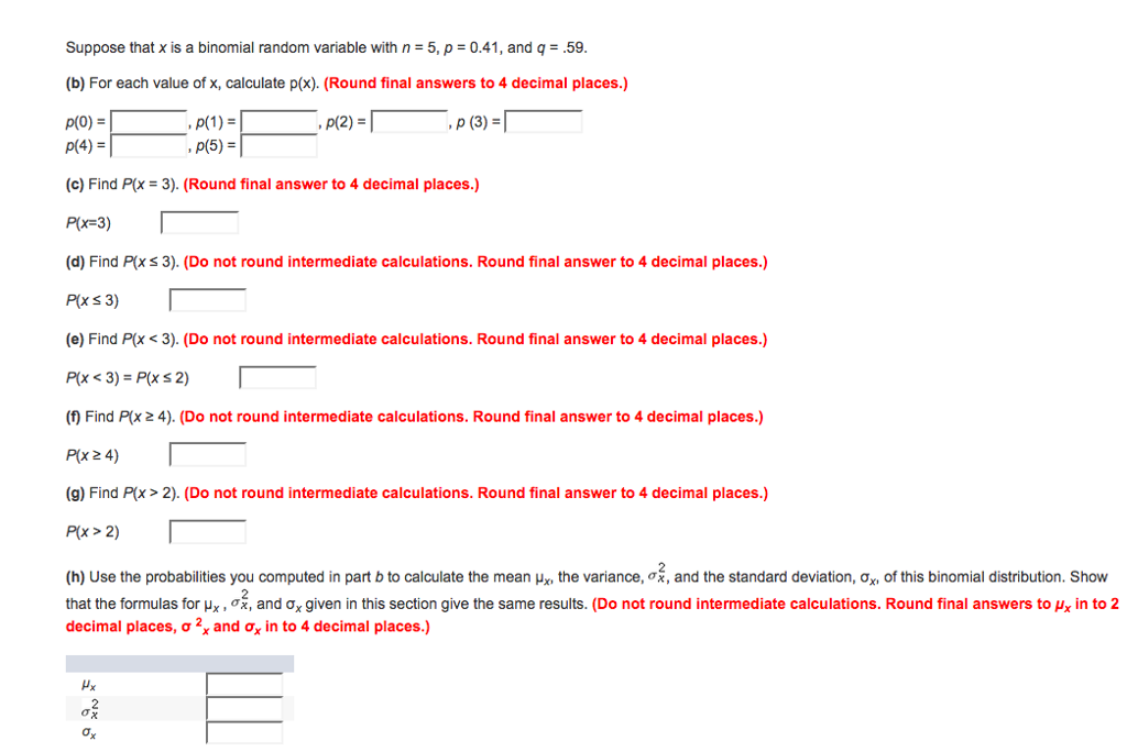 Solved Suppose Thatxis A Binomial Random Variable With N Chegg Com