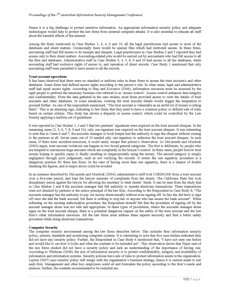 Information security management system case study image