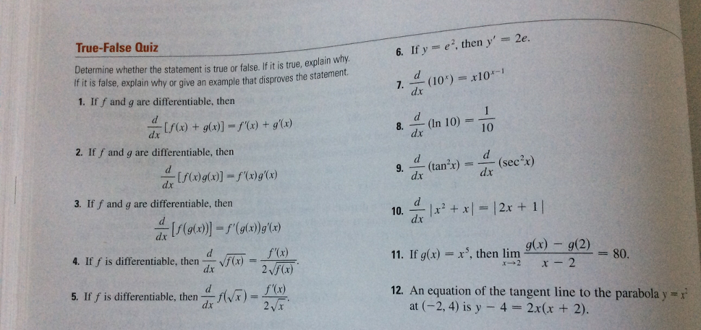 Solved Determine Whether The Statement Is True Or False Chegg Com