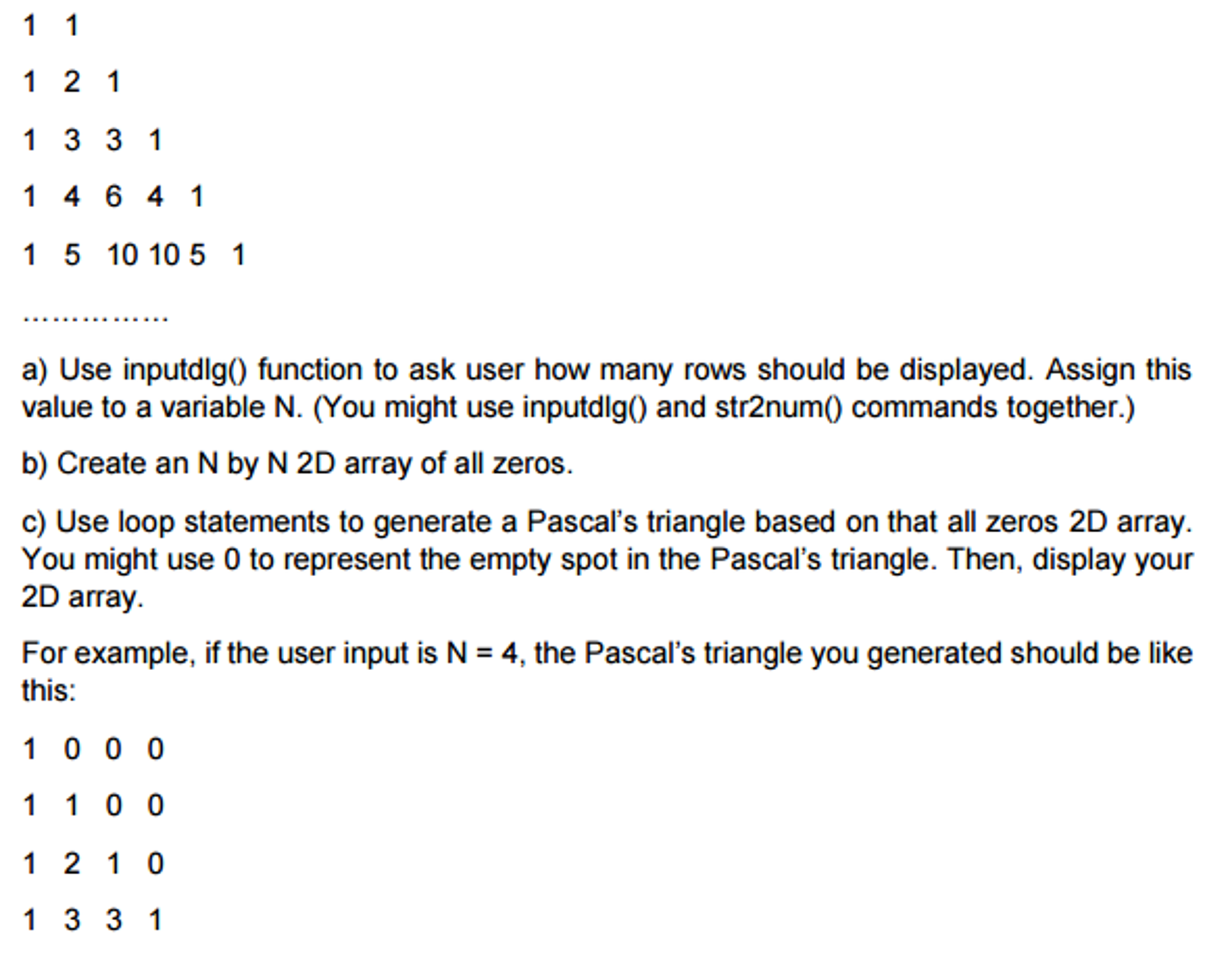 Pascal's triangle: triangular numbers and binomial coefficients