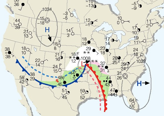 Surface Weather Chart