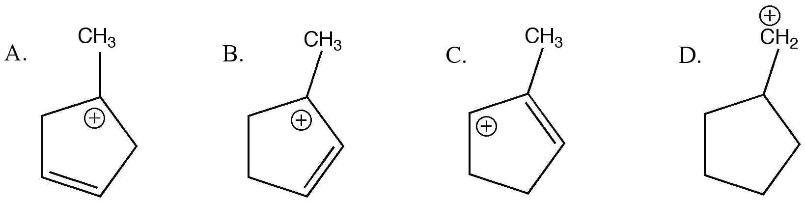 Solved Which Carbocation Is The Most Stable And Why? I Think | Chegg.com Solved Which Carbocation Is The Most Stable And Why? I Think | Chegg.com