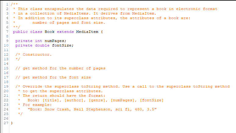 i need help writing the book class mediaitem clas chegg com writing a song format