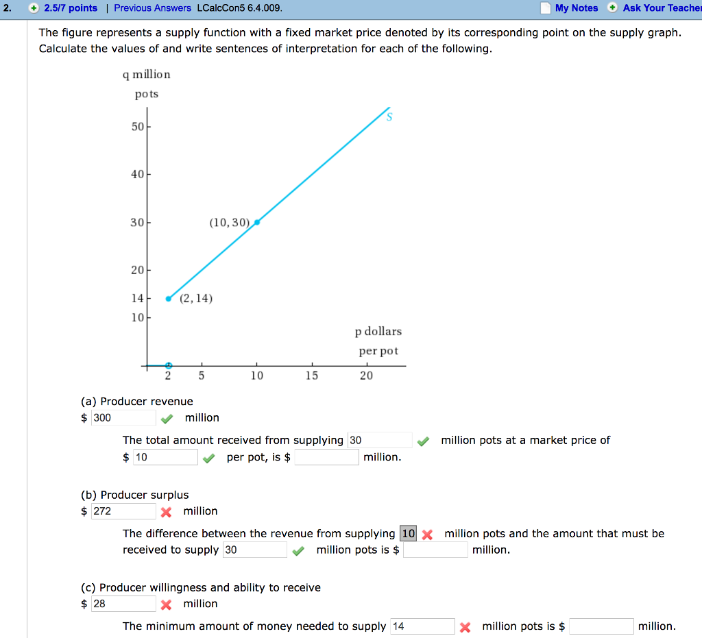 supply values for the following parameters