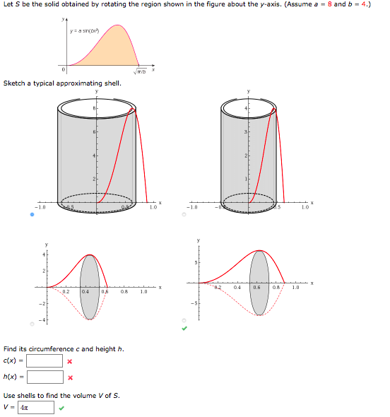 Solved Let S Be The Solid Obtained By Rotating The Region Chegg Com