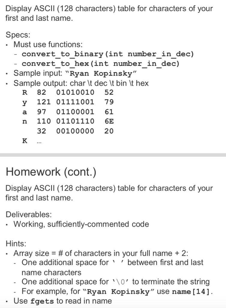 Ascii Char To Hex Converter