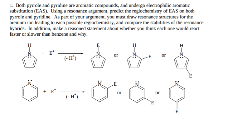 pyridine resonance structures