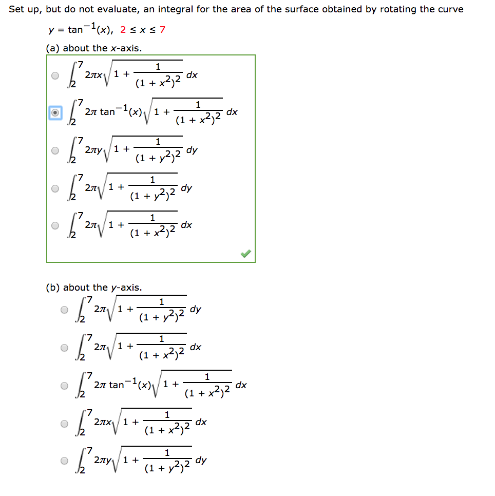 Solved Set Up But Do Not Evaluate An Integral For The Area Chegg Com