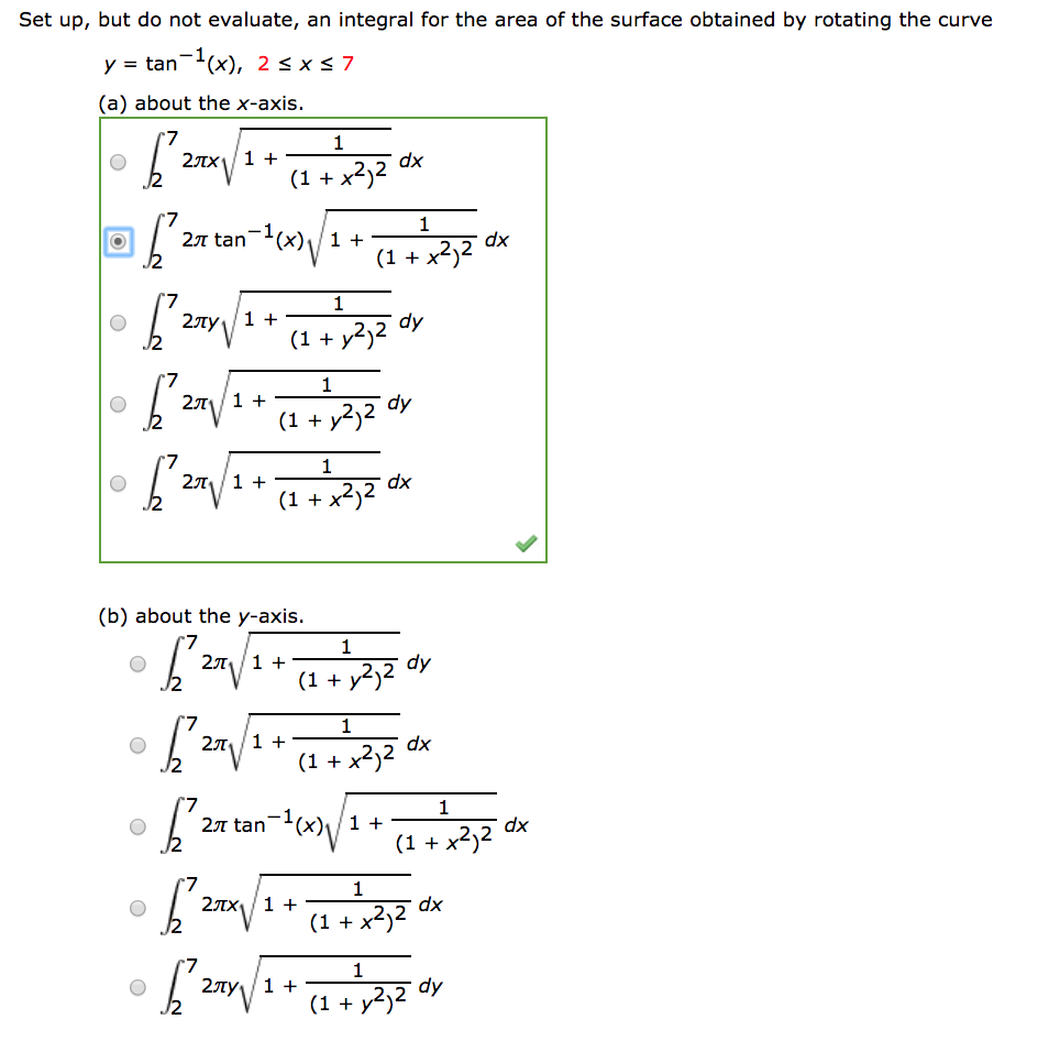 Set Up But Do Not Evaluate An Integral For The Area Chegg Com