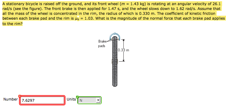 Solved A Stationary Bicycle Is Raised Off The Ground, And