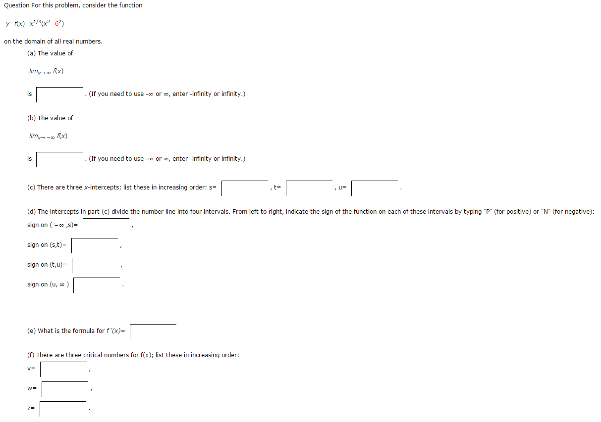 Solved Question For This Problem Consider The Function Y Chegg Com