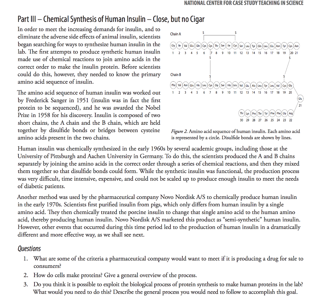 Protein synthesis case study answers picture