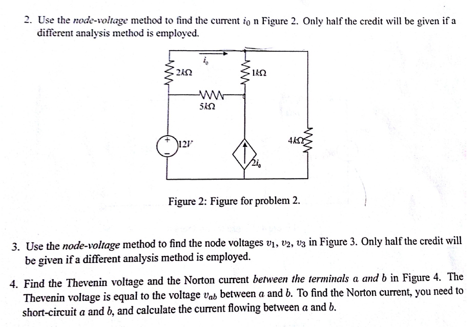 Solved: Use The Node-voltage Method To Find The Current I0 ...