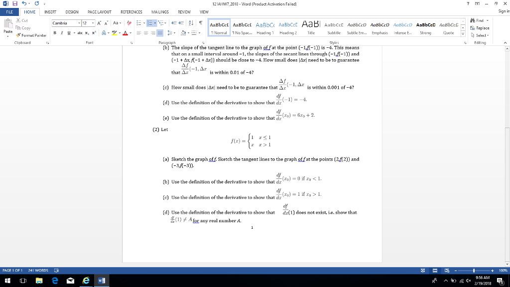 Product Activation Failed Word 2010