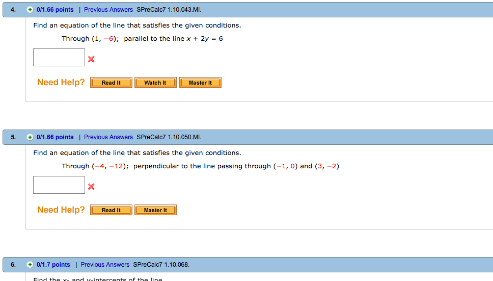 Solved Find An Equation Of The Line That Satisfies The Gi