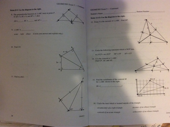 Solved The Perpendicular Bisector Of Delta Abc Meet At Po Chegg Com