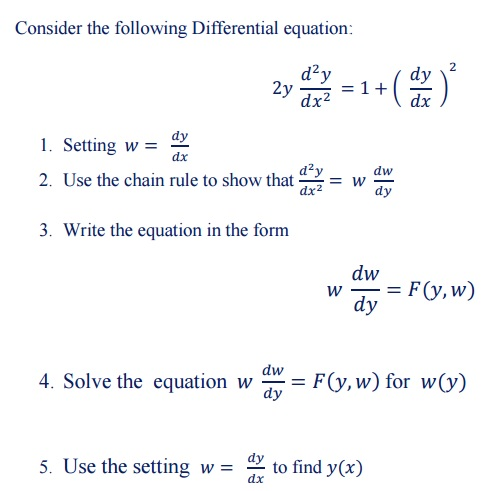 Solved Consider The Following Differential Equation 2y Chegg Com