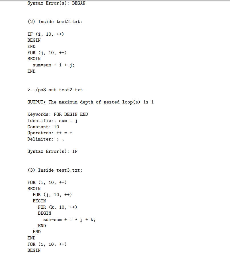 C program to identify keywords and identifiers picture
