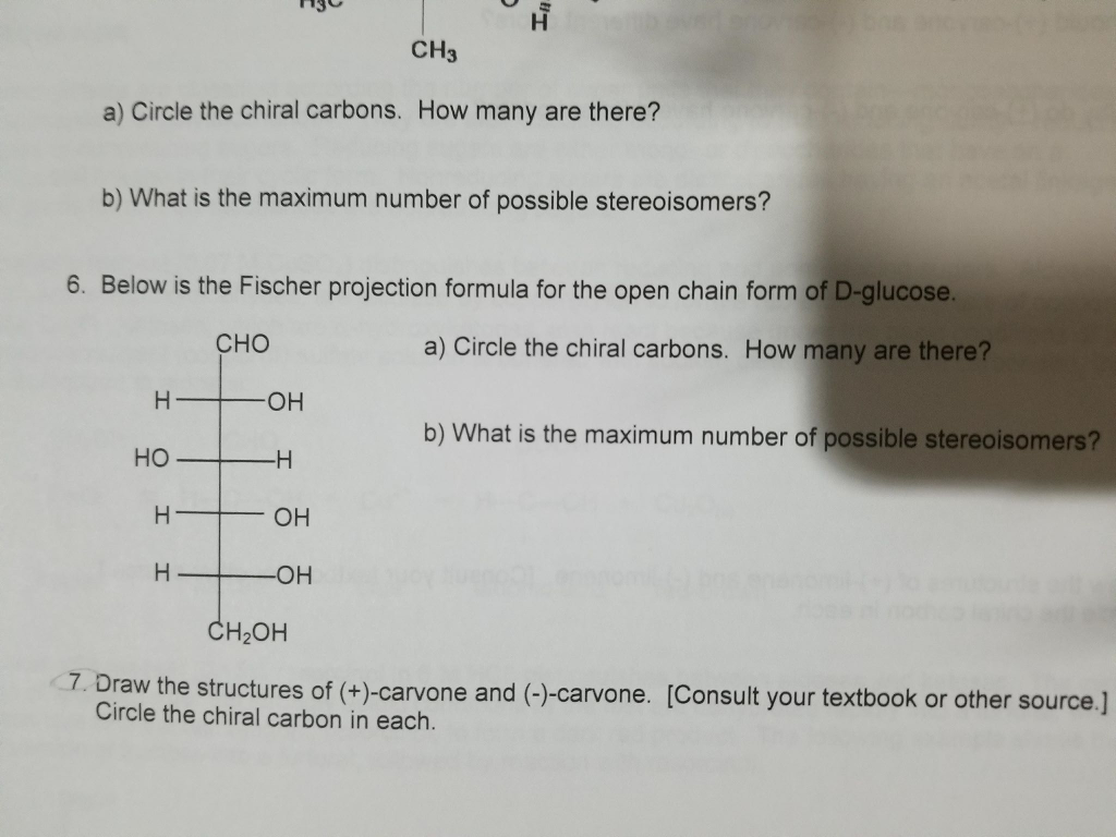 Chiral ??3 Carbons. Circle The A) Many Are H ... How Solved: T