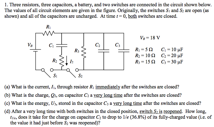 given three capacitors c1 given three capacitors c1