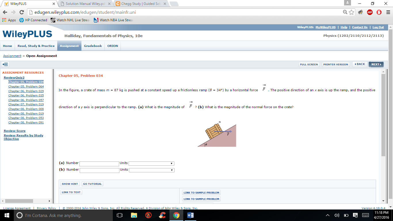 C Wiley PLUS Solution Manual Wiley pol X Chegg Stu