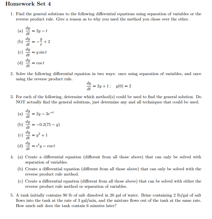 Separation of variables example picture