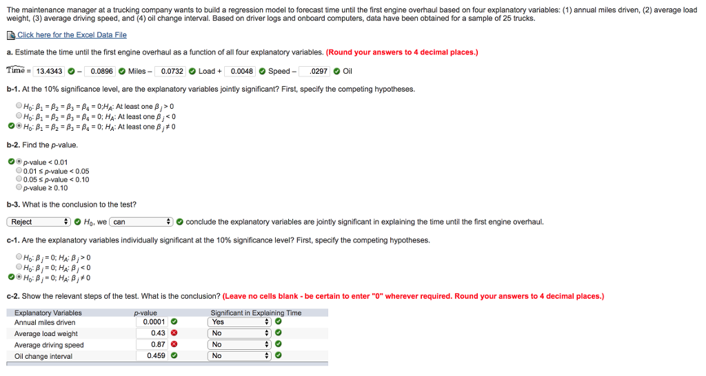 OLS Regression - The general manager of an engineering firm wants