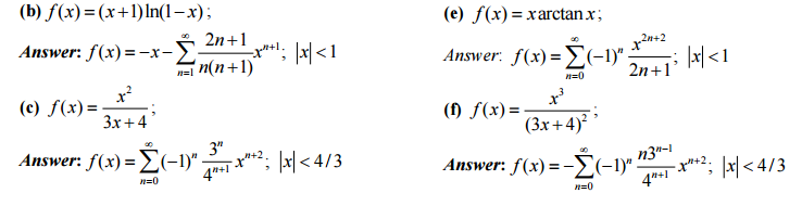 Solved Use The Geometric Series To Find A Power Series Re Chegg Com