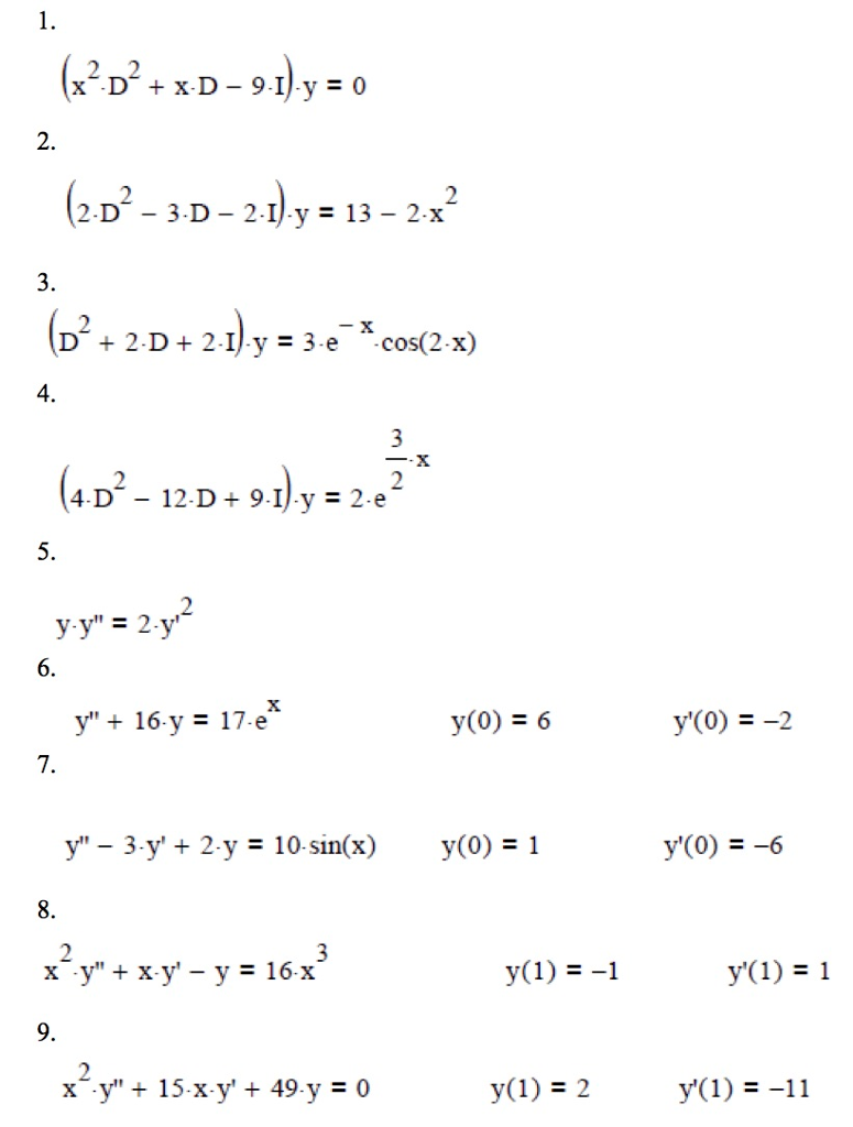 2 3d 2 13 2x 2 D 2 D 2 1 Y 3 E Cos 2x 2 Y Chegg Com