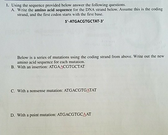 Amino acid mutation notation picture
