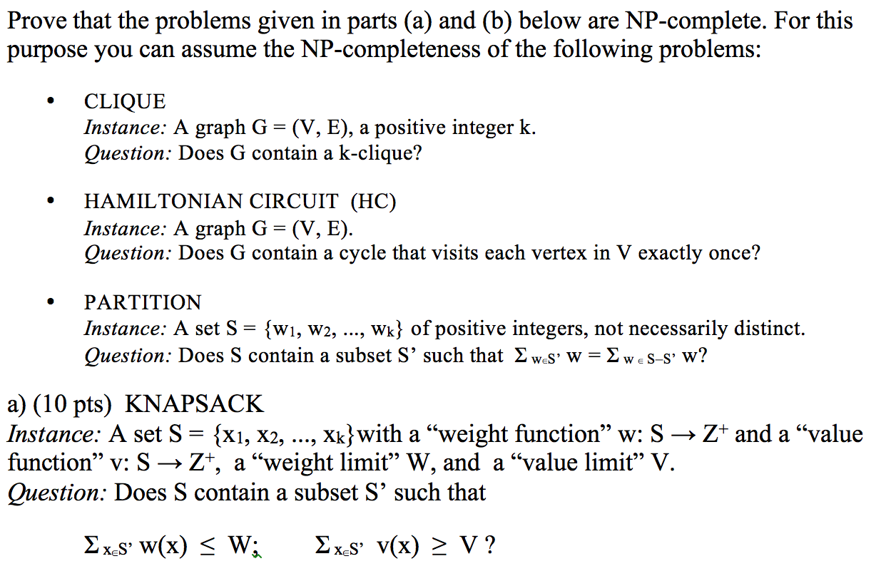 Solved Prove That The Problems Given In Parts A And B Chegg Com