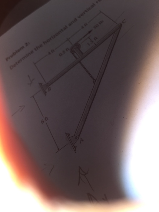 Solved: Determine The Horizontal And Vertical | Chegg.com