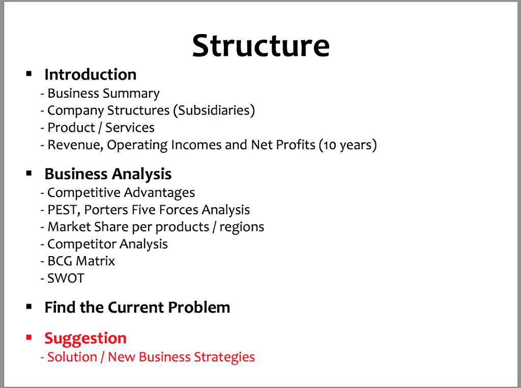 procter and gamble organizational structure ppt